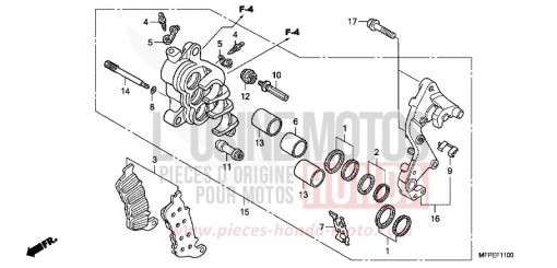 BREMSSATTEL, R. VORNE CB1300SAA de 2010